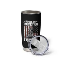 Route Highway 66 Turns 100 I Turn 80 Tumbler Cup Vintage 1946 America Road Sign America Antique Car Lover 80th Birthday Gift
