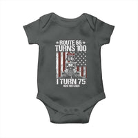 Route Highway 66 Turns 100 I Turn 75 Baby Onesie Vintage 1951 America Road Sign America Antique Car Lover 75th Birthday Gift
