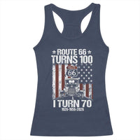 Route Highway 66 Turns 100 I Turn 70 Racerback Tank Top Vintage 1956 America Road Sign America Antique Car Lover 70th Birthday Gift