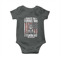 Route Highway 66 Turns 100 I Turn 65 Baby Onesie Vintage 1961 America Road Sign America Antique Car Lover 65th Birthday Gift