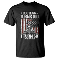 Route Highway 66 Turns 100 I Turn 60 T Shirt Vintage 1966 America Road Sign America Antique Car Lover 60th Birthday Gift
