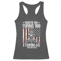 Route Highway 66 Turns 100 I Turn 45 Racerback Tank Top Vintage 1981 America Road Sign America Antique Car Lover 45th Birthday Gift