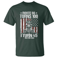 Route Highway 66 Turns 100 I Turn 45 T Shirt Vintage 1981 America Road Sign America Antique Car Lover 45th Birthday Gift