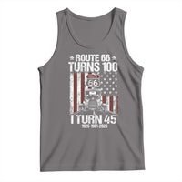 Route Highway 66 Turns 100 I Turn 45 Tank Top Vintage 1981 America Road Sign America Antique Car Lover 45th Birthday Gift