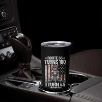 Route Highway 66 Turns 100 I Turn 45 Tumbler Cup Vintage 1981 America Road Sign America Antique Car Lover 45th Birthday Gift