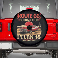 Route Highway 66 Turns 100 I Turn 45 Spare Tire Cover Vintage 1981 Road Sign 45th Birthday Muscle Car Lover Gift