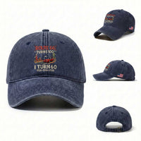 Route Highway 66 Turns 100 I Turn 60 Washed Cotton Baseball Cap Vintage 1966 Road Sign Classic Muscle Car Lover 60th Birthday Gift