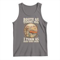 Route Highway 66 Turns 100 I Turn 65 Tank Top Vintage 1961 Road Sign Classic Pickup Truck Lover 65th Birthday Gift