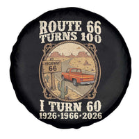 Route Highway 66 Turns 100 I Turn 60 Spare Tire Cover Vintage 1966 Road Sign Classic Pickup Truck Lover 60th Birthday Gift