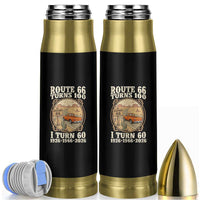 Route Highway 66 Turns 100 I Turn 60 Bullet Tumbler Vintage 1966 Road Sign Classic Pickup Truck Lover 60th Birthday Gift