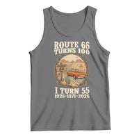 Route Highway 66 Turns 100 I Turn 55 Tank Top Vintage 1971 Road Sign Classic Pickup Truck Lover 55th Birthday Gift