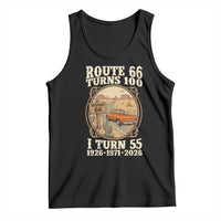 Route Highway 66 Turns 100 I Turn 55 Tank Top Vintage 1971 Road Sign Classic Pickup Truck Lover 55th Birthday Gift