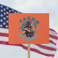 Taino Warrior Boricua Boriken Pride Indigenous Puerto Rican Protest Sign - Wonder Print Shop