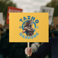 Taino Warrior Boricua Boriken Pride Indigenous Puerto Rican Protest Sign - Wonder Print Shop