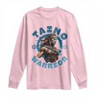 Taino Warrior Boricua Boriken Pride Indigenous Puerto Rican Long Sleeve Shirt - Wonder Print Shop