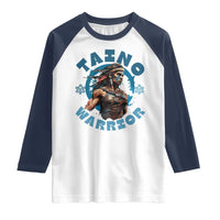 Taino Warrior Boricua Boriken Pride Indigenous Puerto Rican Raglan Shirt - Wonder Print Shop