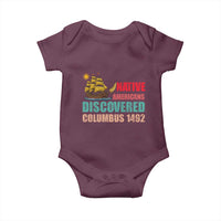 Native American Discovered Columbus 1492 Baby Onesie Indigenous People - Wonder Print Shop