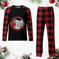 MMIW Missing and Murdered Indigenous Women Red Hand Plaid Pajama Set - Wonder Print Shop