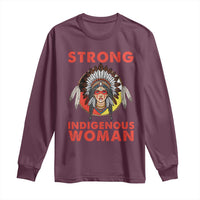 MMIW Native American Strong Indigenous Woman Long Sleeve Shirt - Wonder Print Shop