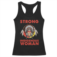 MMIW Native American Strong Indigenous Woman Racerback Tank Top - Wonder Print Shop