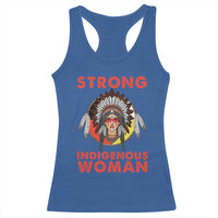 MMIW Native American Strong Indigenous Woman Racerback Tank Top - Wonder Print Shop
