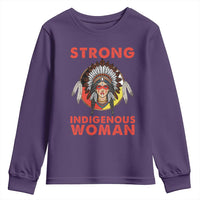 MMIW Native American Strong Indigenous Woman Youth Sweatshirt - Wonder Print Shop