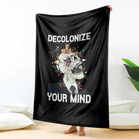 Indigenous People Native American Throw Blanket Decolonize Your Mind - Wonder Print Shop