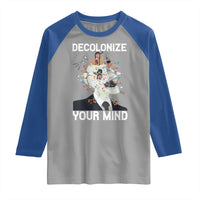 Indigenous People Native American Raglan Shirt Decolonize Your Mind - Wonder Print Shop