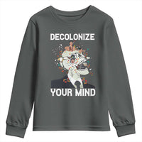 Indigenous People Native American Youth Sweatshirt Decolonize Your Mind - Wonder Print Shop