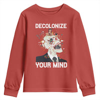 Indigenous People Native American Youth Sweatshirt Decolonize Your Mind - Wonder Print Shop