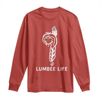 Native American Women Long Sleeve Shirt Lumbee American Indian Tribe Indigenous Girl Life - Wonder Print Shop