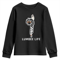 Native American Women Youth Sweatshirt Lumbee American Indian Tribe Indigenous Girl Life - Wonder Print Shop