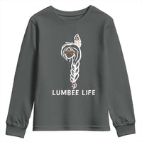 Native American Women Youth Sweatshirt Lumbee American Indian Tribe Indigenous Girl Life - Wonder Print Shop