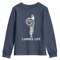 Native American Women Youth Sweatshirt Lumbee American Indian Tribe Indigenous Girl Life - Wonder Print Shop