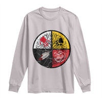 Native American Medicine Wheel MMIW Long Sleeve Shirt - Wonder Print Shop