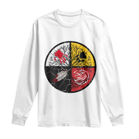 Native American Medicine Wheel MMIW Long Sleeve Shirt - Wonder Print Shop