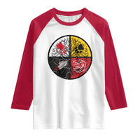 Native American Medicine Wheel MMIW Raglan Shirt - Wonder Print Shop