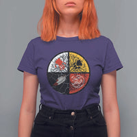 Native American Medicine Wheel MMIW T Shirt For Women - Wonder Print Shop