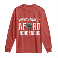 Afro Indigenous Native Pride Phenomenally Indigenous People Long Sleeve Shirt - Wonder Print Shop