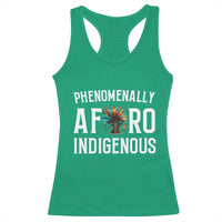 Afro Indigenous Native Pride Phenomenally Indigenous People Racerback Tank Top - Wonder Print Shop