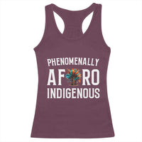 Afro Indigenous Native Pride Phenomenally Indigenous People Racerback Tank Top - Wonder Print Shop