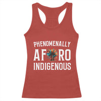 Afro Indigenous Native Pride Phenomenally Indigenous People Racerback Tank Top - Wonder Print Shop