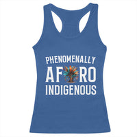 Afro Indigenous Native Pride Phenomenally Indigenous People Racerback Tank Top - Wonder Print Shop