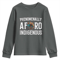 Afro Indigenous Native Pride Phenomenally Indigenous People Youth Sweatshirt - Wonder Print Shop