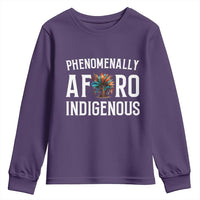 Afro Indigenous Native Pride Phenomenally Indigenous People Youth Sweatshirt - Wonder Print Shop