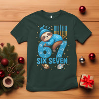 67 Six Seven Meme T Shirt Funny Hanukkah Sloth - Wonder Print Shop