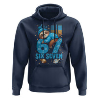 67 Six Seven Meme Hoodie Funny Hanukkah Sloth - Wonder Print Shop