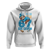 67 Six Seven Meme Hoodie Funny Hanukkah Sloth - Wonder Print Shop