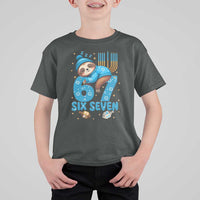 67 Six Seven Meme T Shirt For Kid Funny Hanukkah Sloth - Wonder Print Shop
