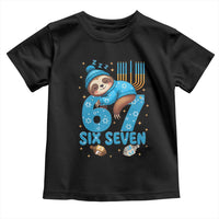 67 Six Seven Meme Toddler T Shirt Funny Hanukkah Sloth - Wonder Print Shop